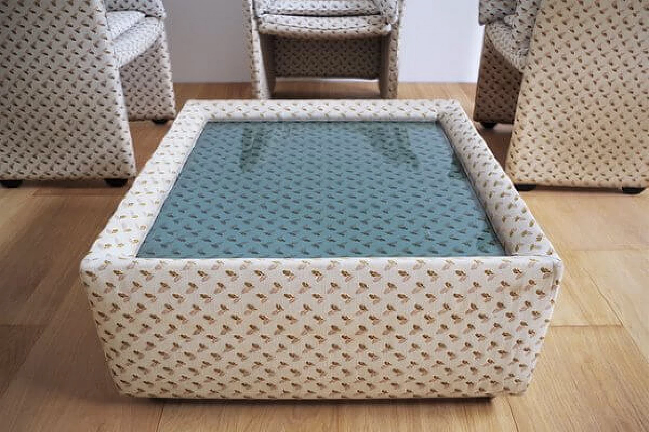 3 Armchairs and side table in the style of Mario Bellini for B&B, 1970s 8