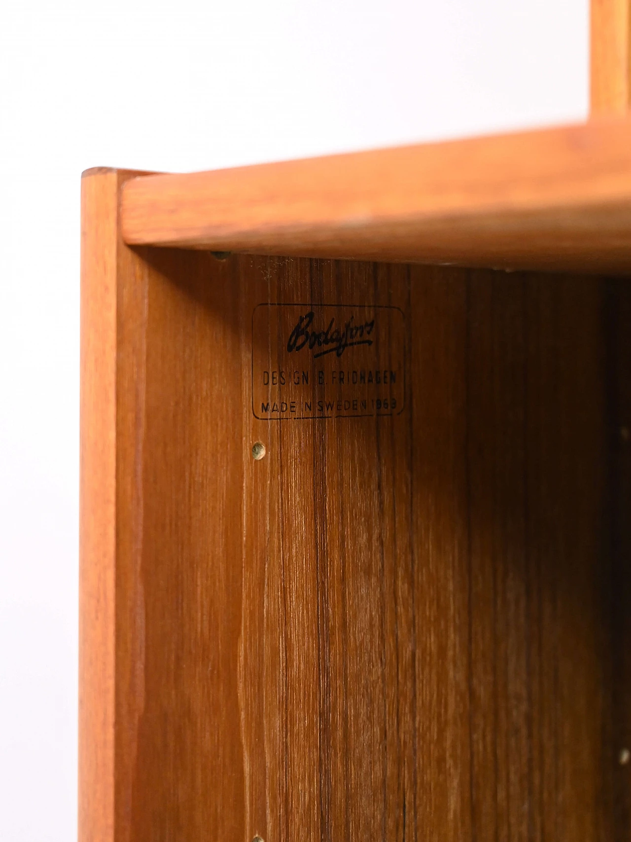 Libreria con piccola credenza di Bertil Fridhagen per Bodafors, anni '60 7