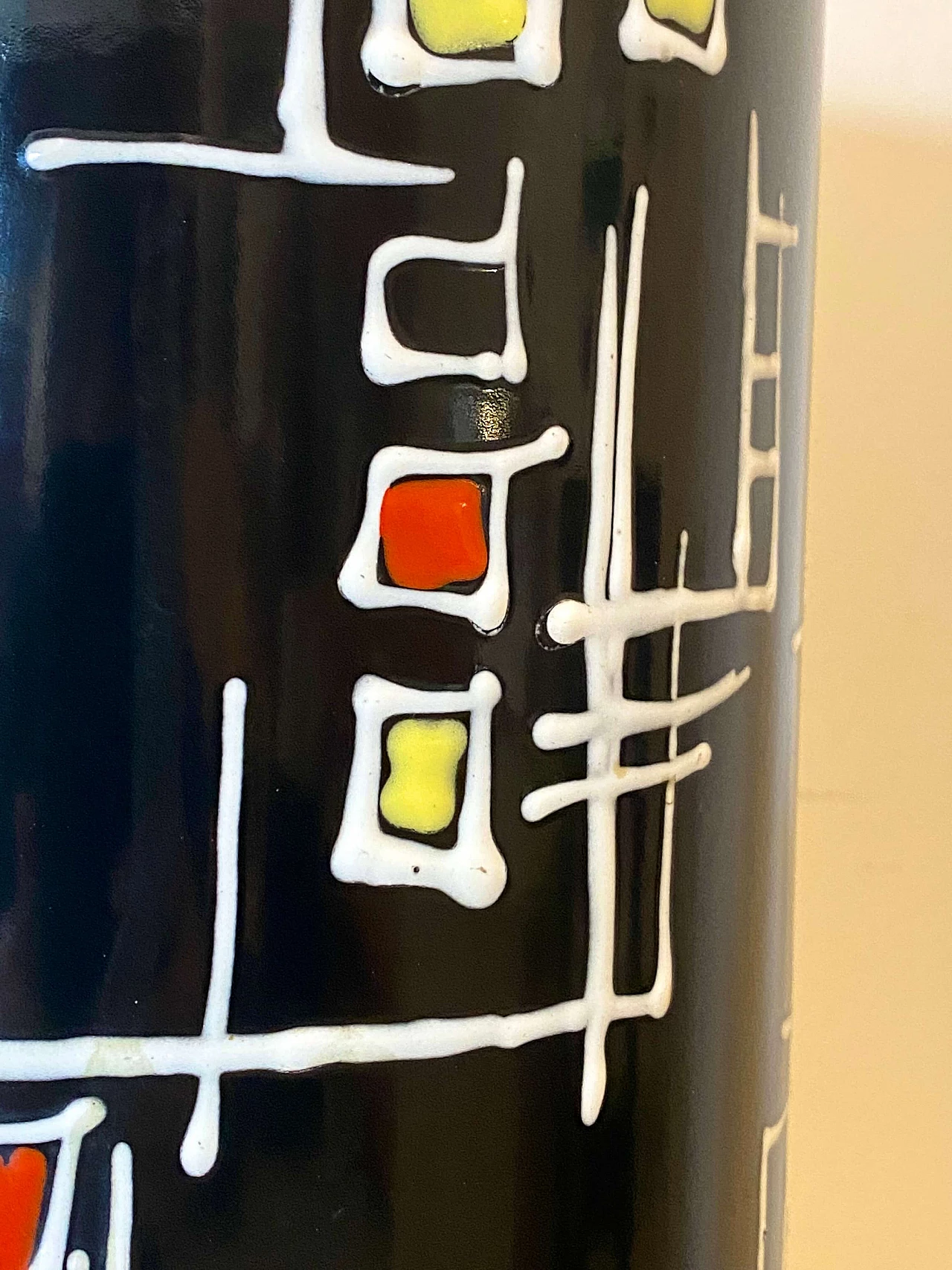 Enameled copper umbrella stand, 1960s 2