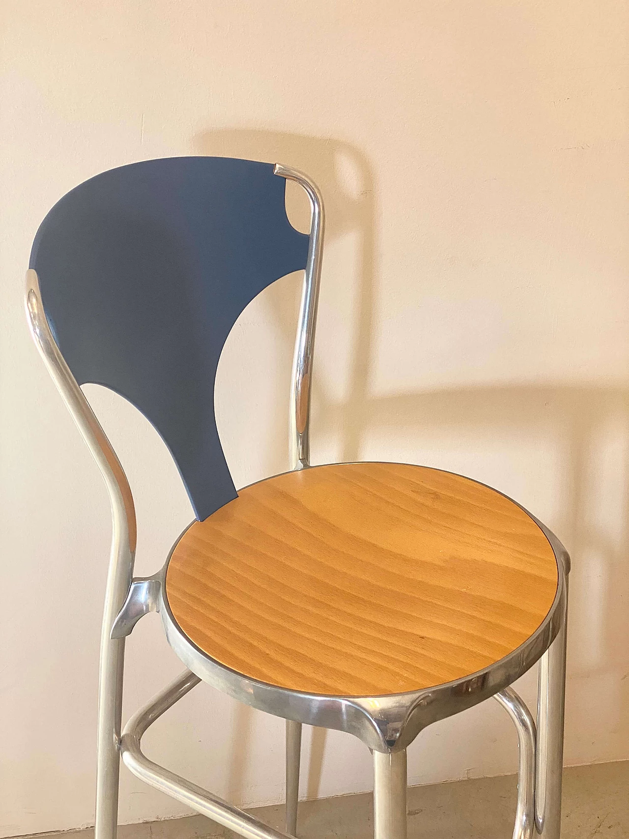 Pair of bar stools by Origlia, 1980s 7