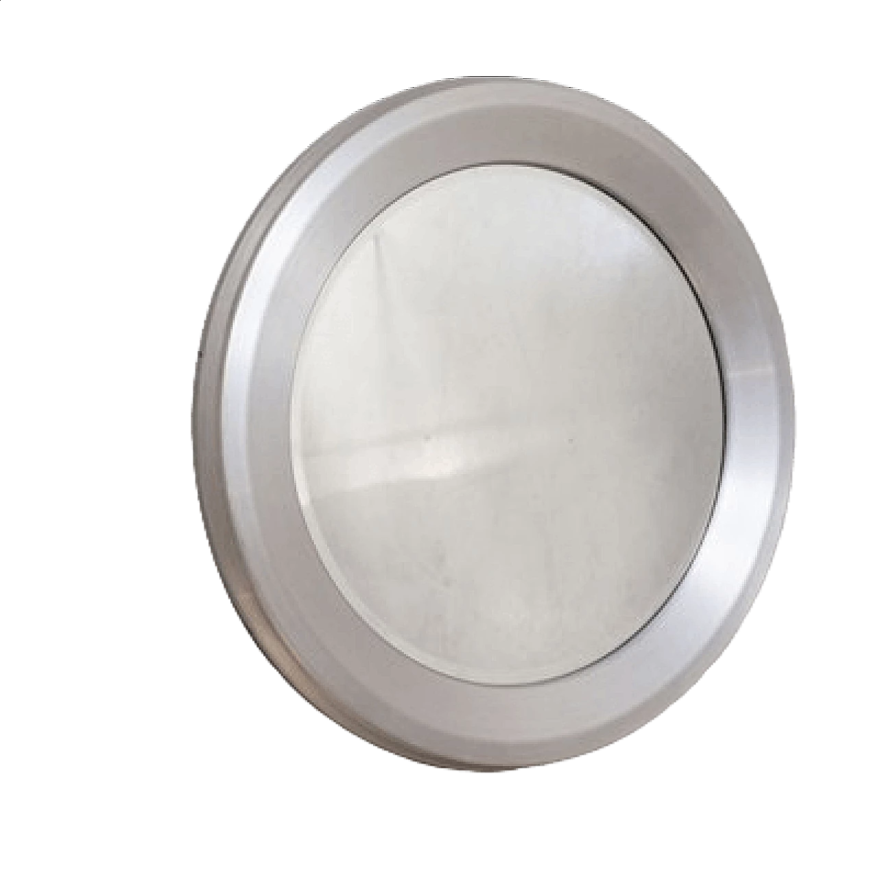 Round aluminum mirror by Sergio Mazza for Artemide, 1960s 6