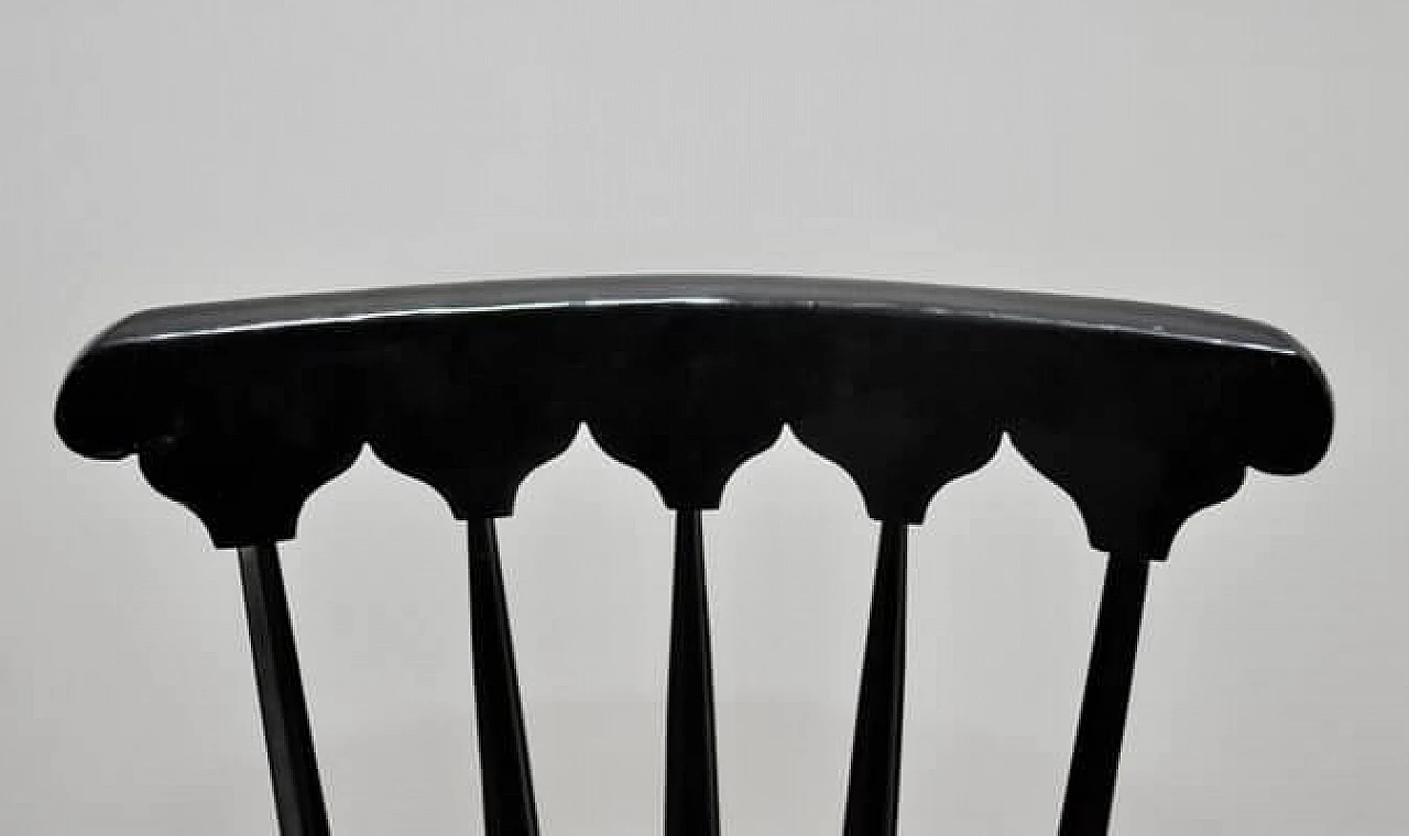 Coppia di sedie in legno e tessuto di Gio Ponti, anni '50 3