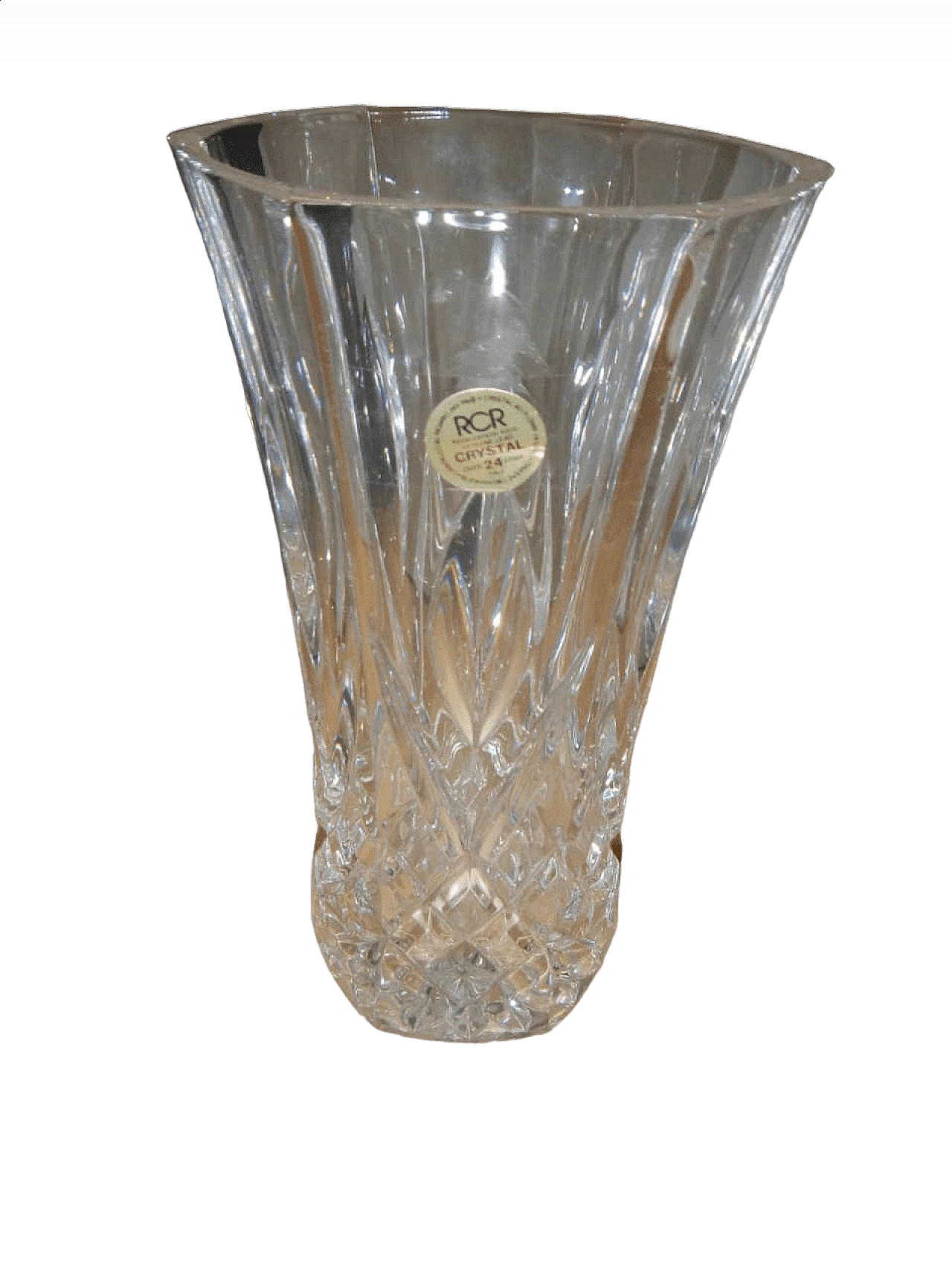 RCB crystal vase, 1980s 9