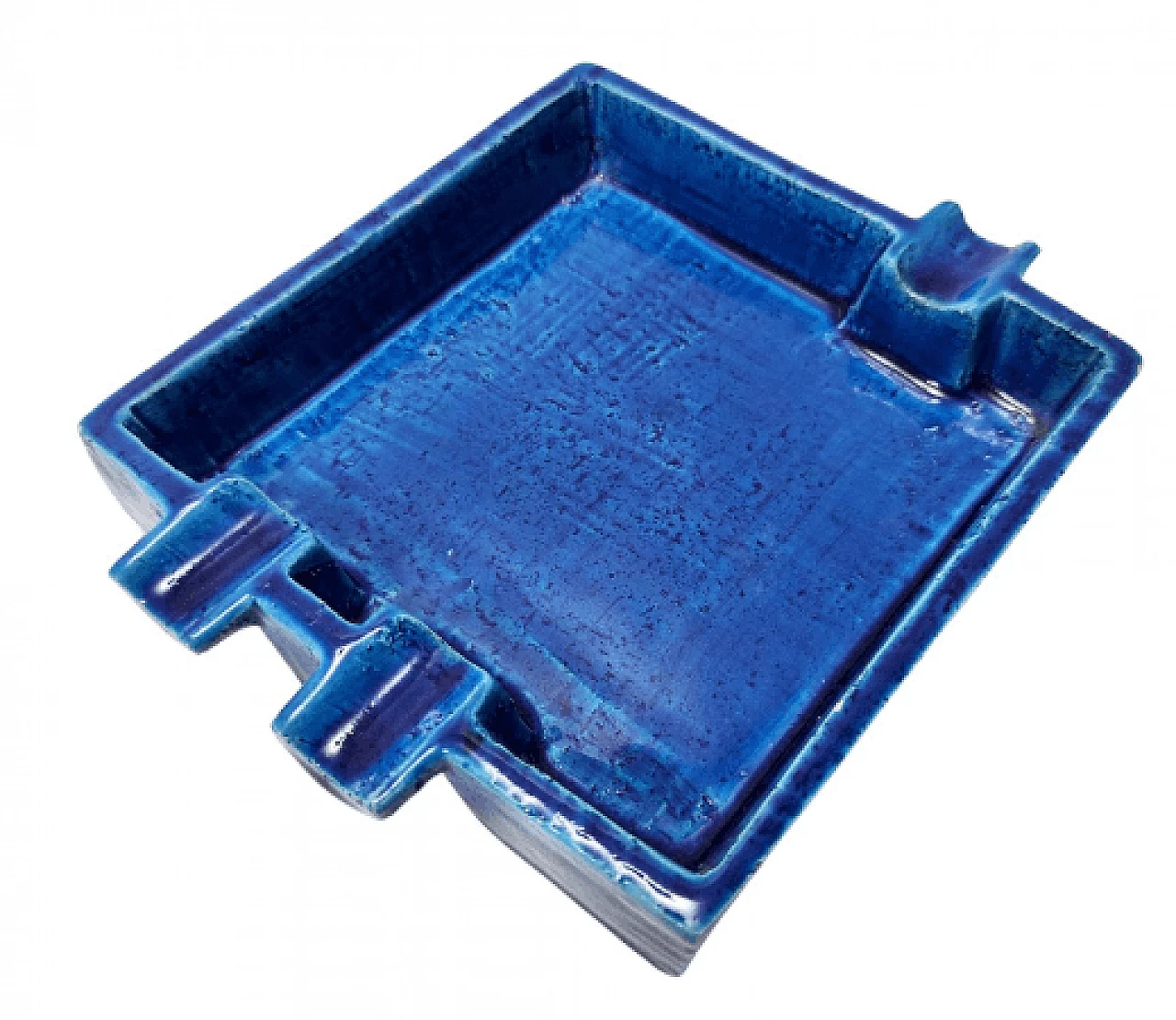Rimini Blu ashtray by Aldo Londi for Bitossi, 1960s 1
