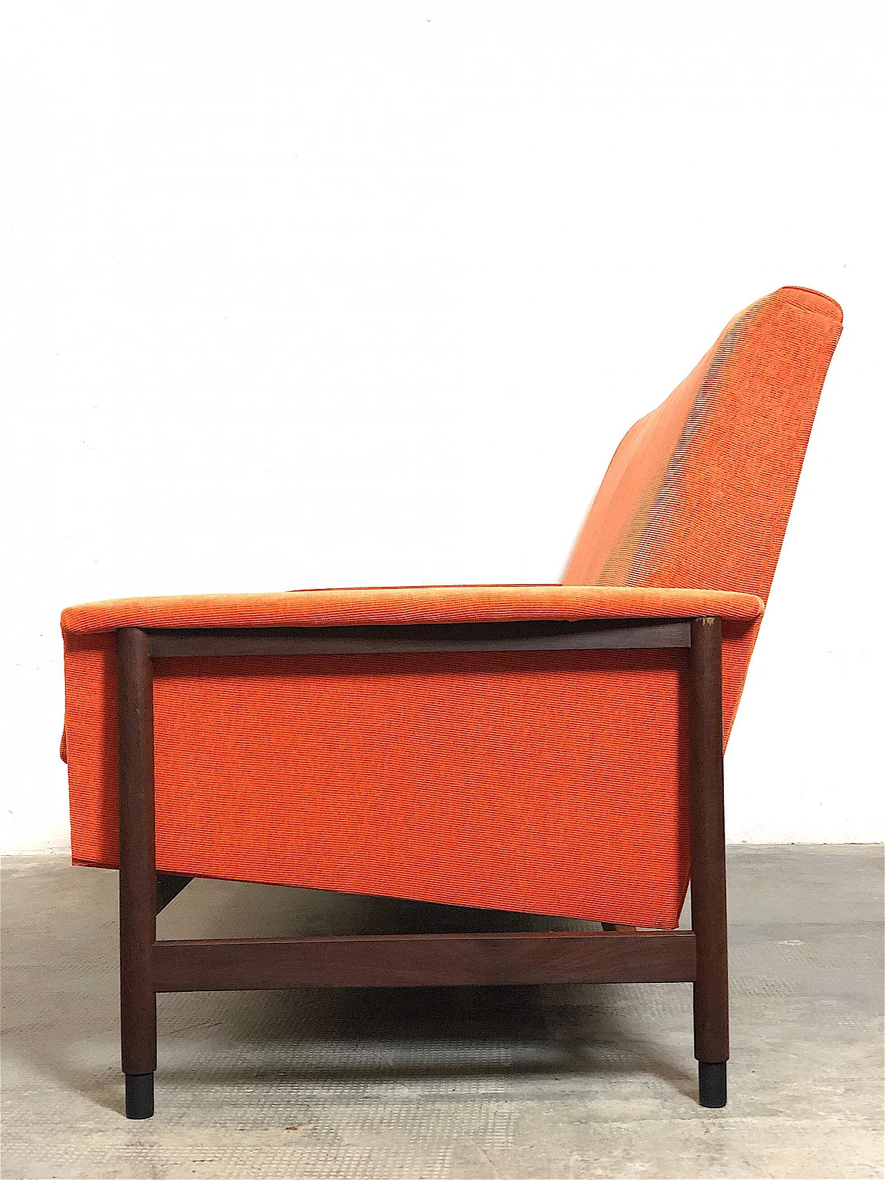 Sofa with orange fabric by Gigi Radice for Minotti, 1960s 8