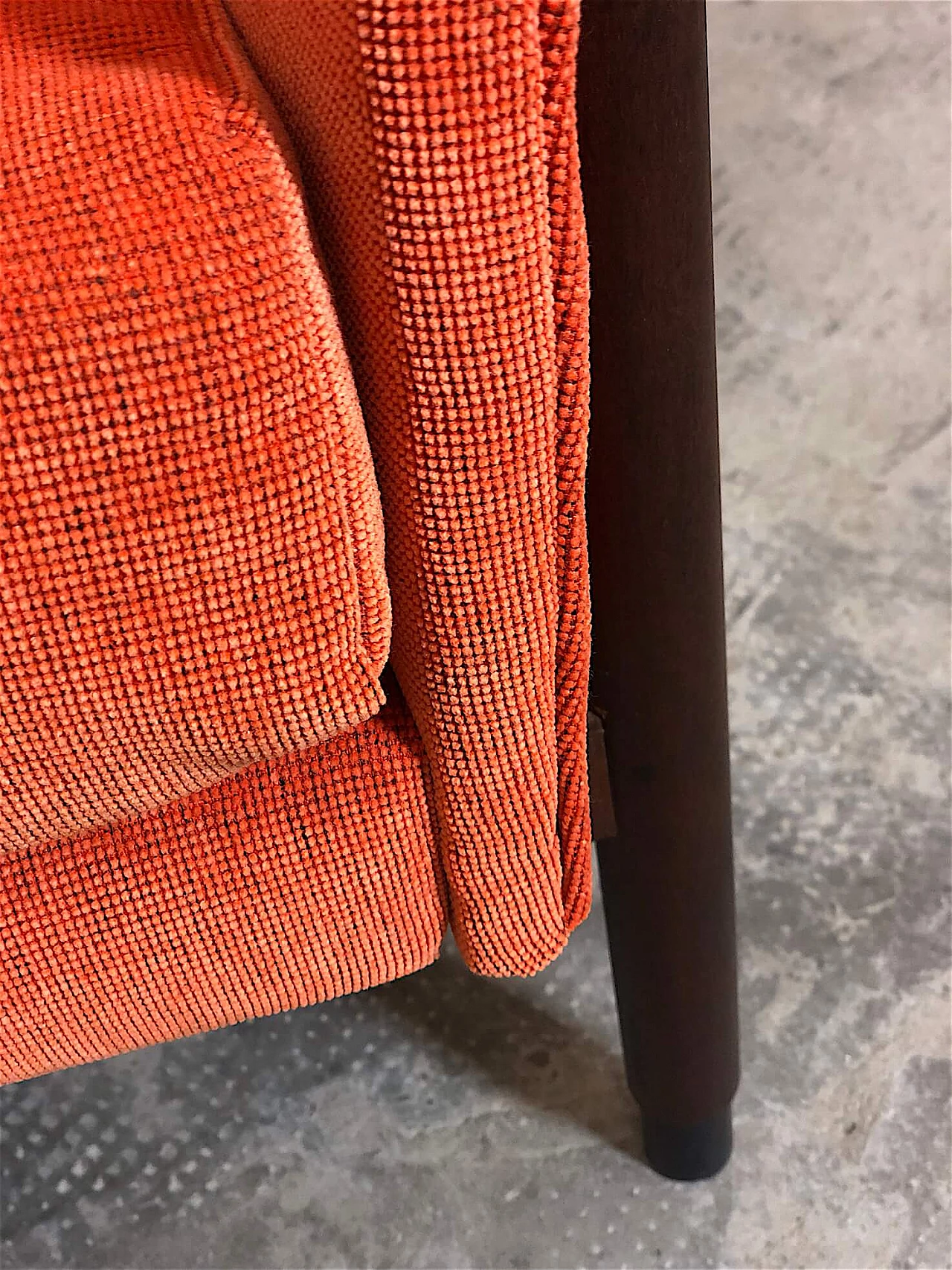 Sofa with orange fabric by Gigi Radice for Minotti, 1960s 11