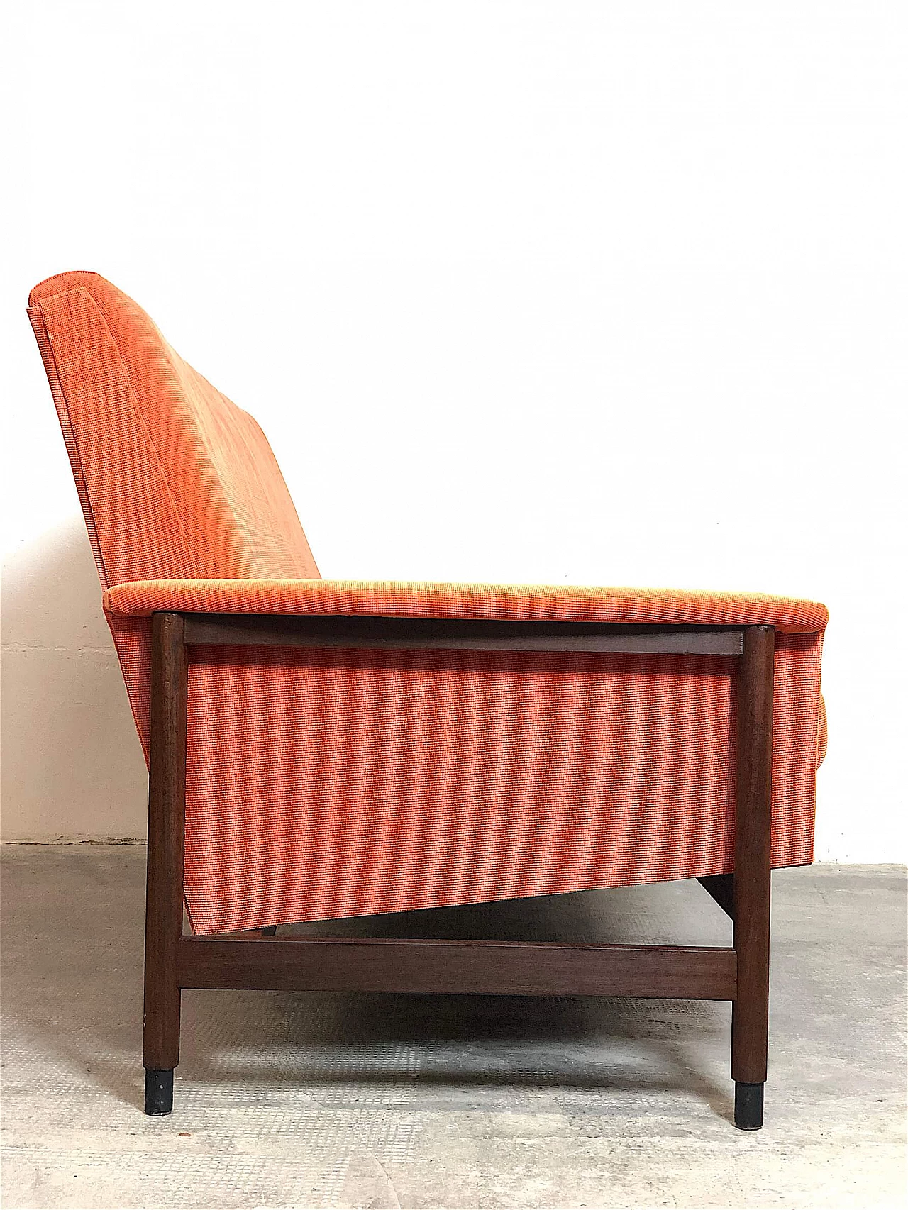 Sofa with orange fabric by Gigi Radice for Minotti, 1960s 14