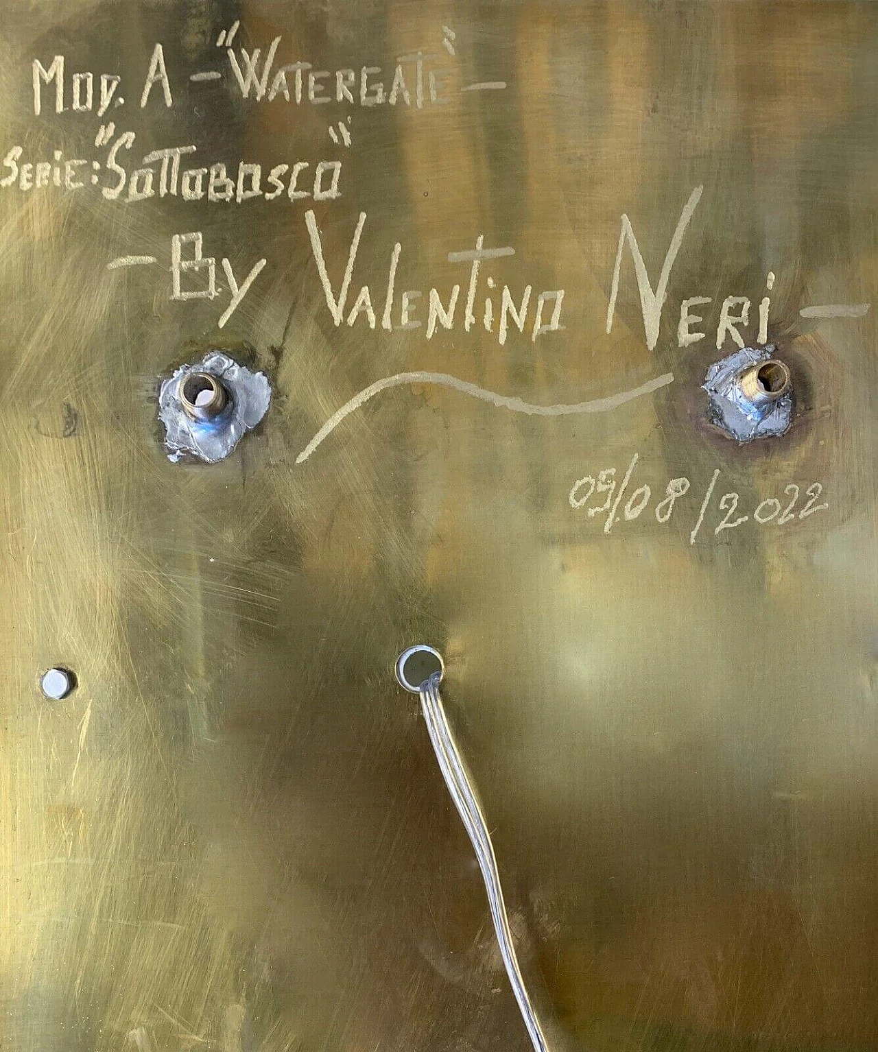 Coppia di applique in vetro di Murano multicolore 3