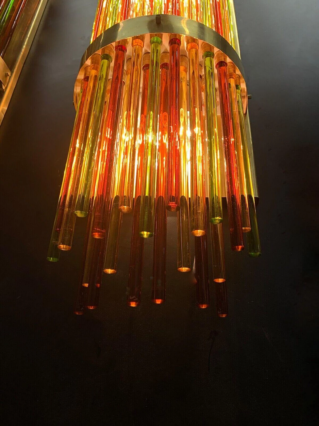 Coppia di applique in vetro di Murano multicolore 8
