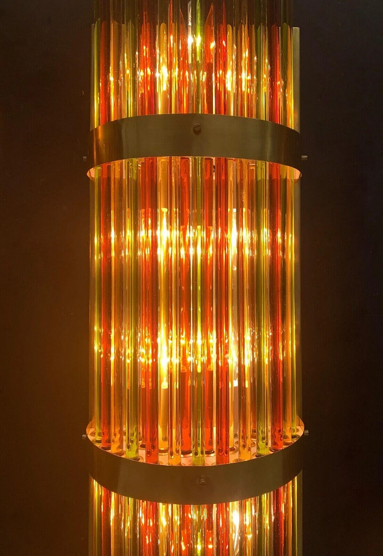 Coppia di applique in vetro di Murano multicolore 10