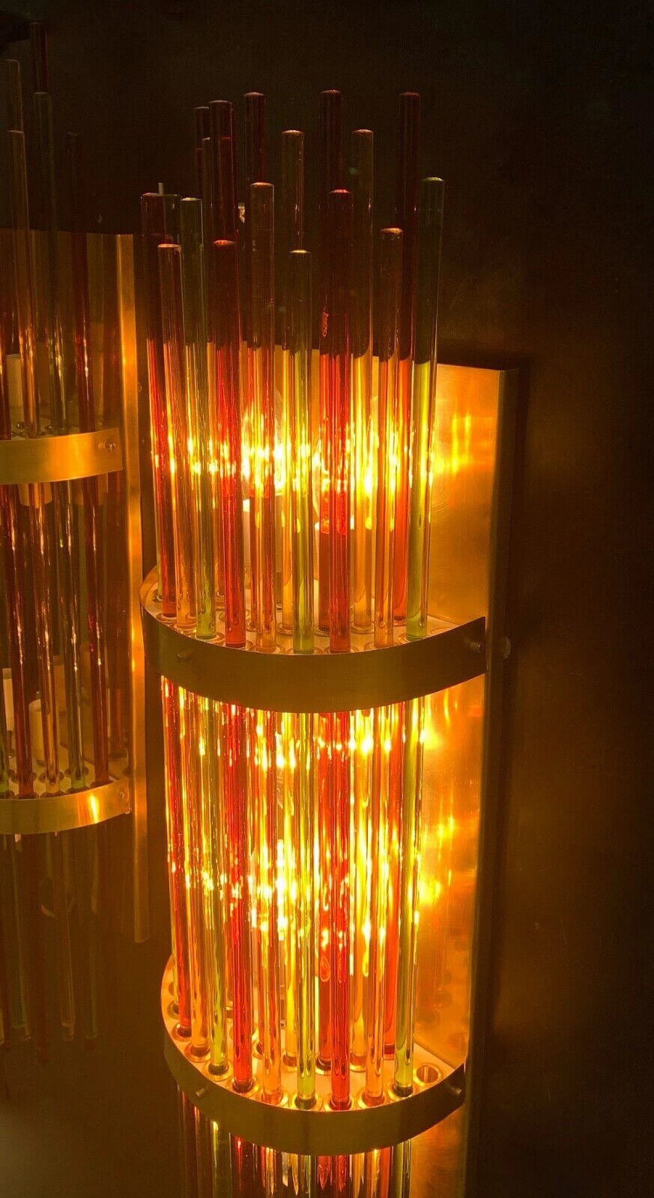 Coppia di applique in vetro di Murano multicolore 11