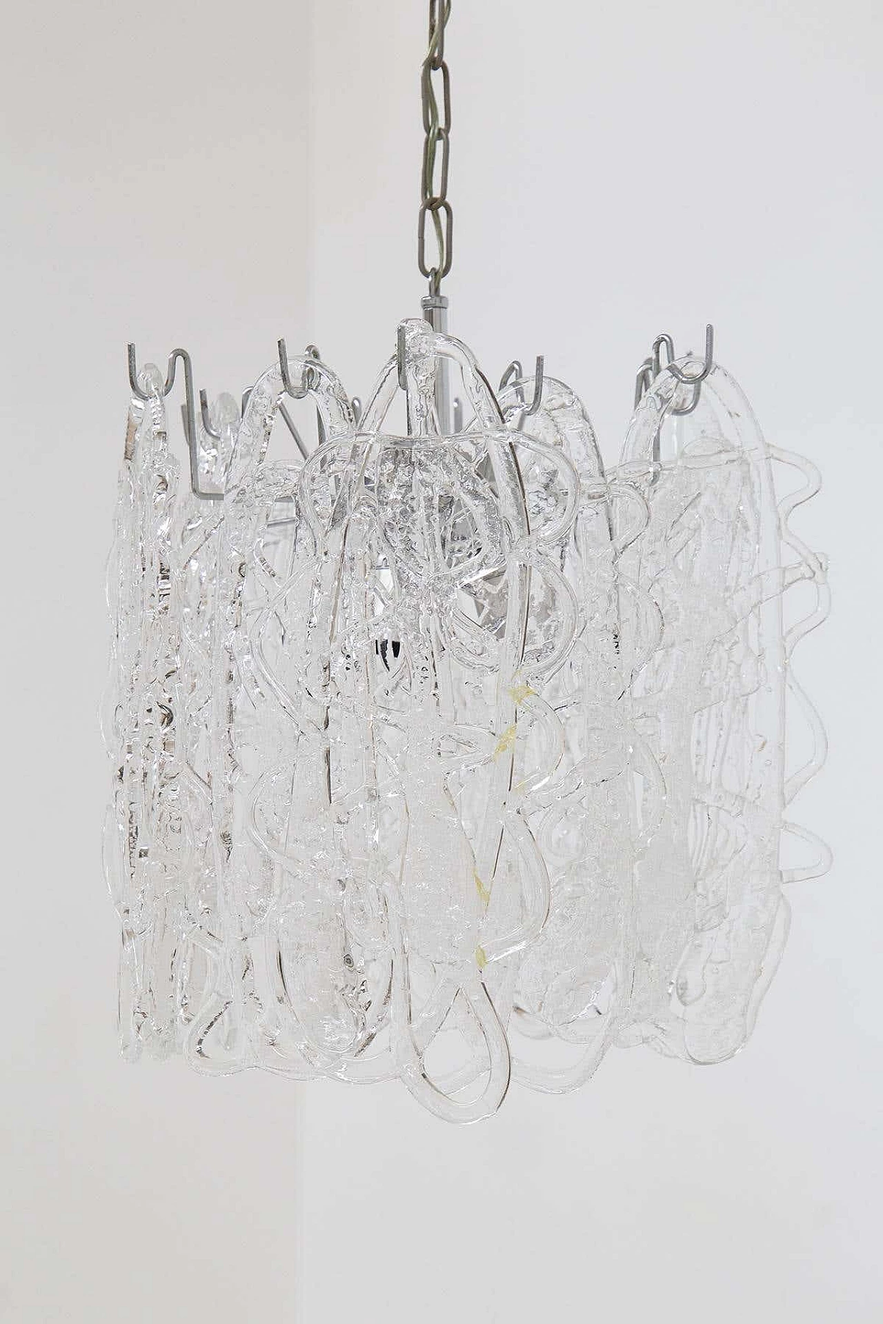 Ragnatela Murano glass chandelier by Angelo Vittorio for Mazzega, 1960s 1