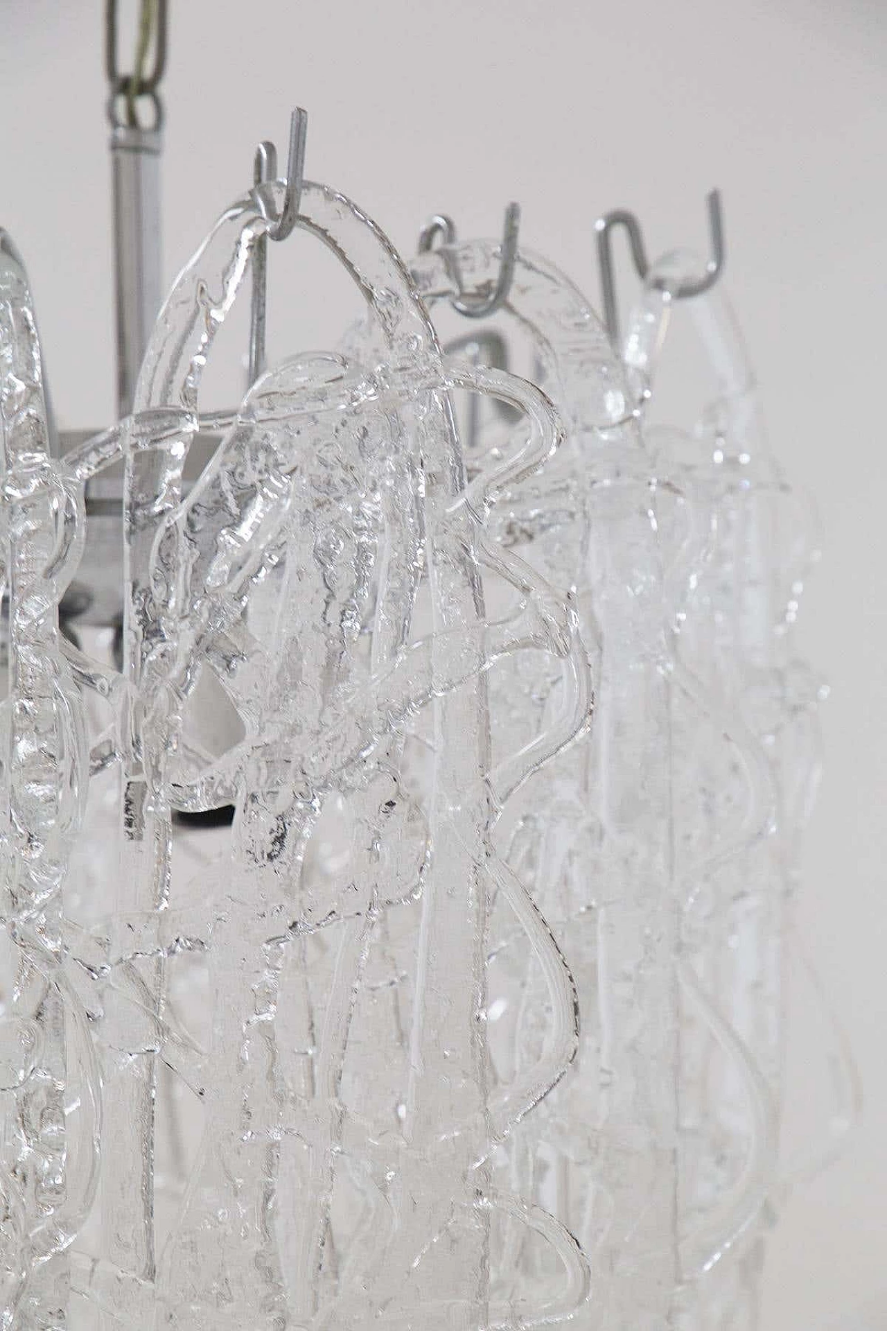 Ragnatela Murano glass chandelier by Angelo Vittorio for Mazzega, 1960s 3