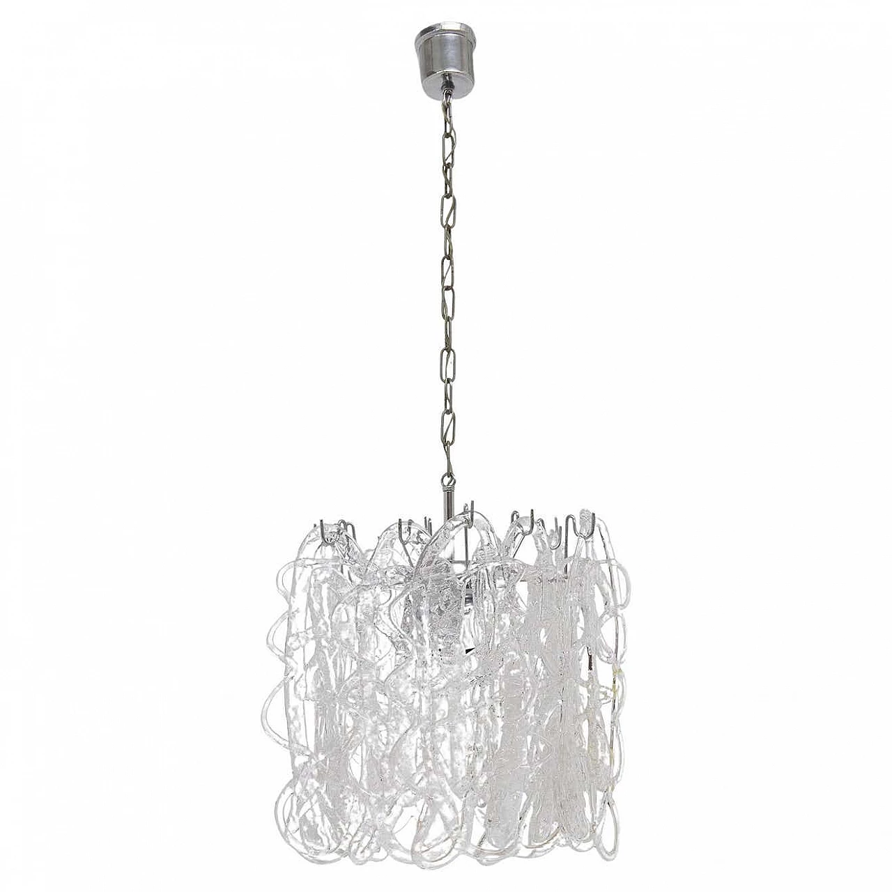 Ragnatela Murano glass chandelier by Angelo Vittorio for Mazzega, 1960s 5