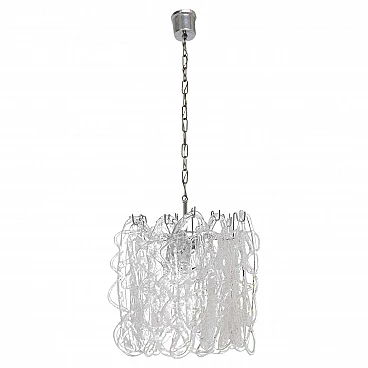 Ragnatela Murano glass chandelier by Angelo Vittorio for Mazzega, 1960s