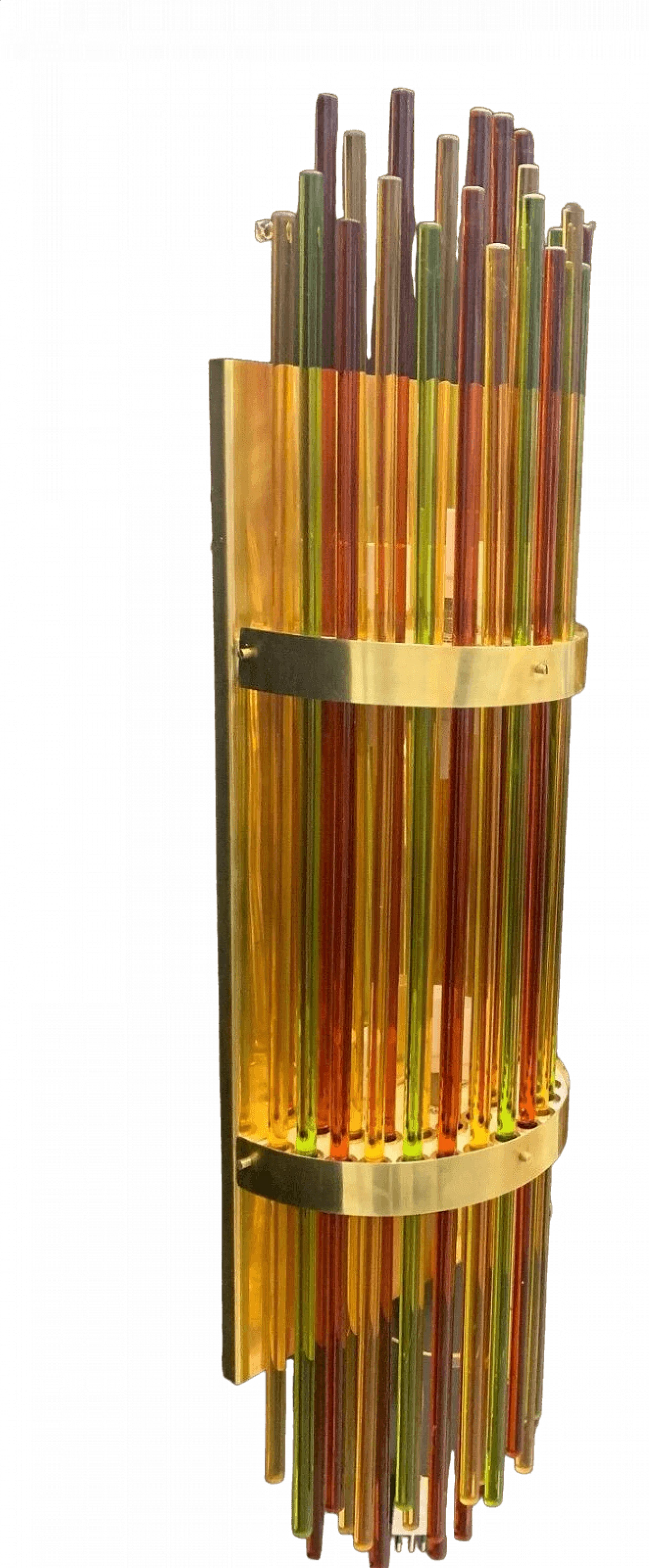 Coppia di applique in vetro di Murano multicolore 13