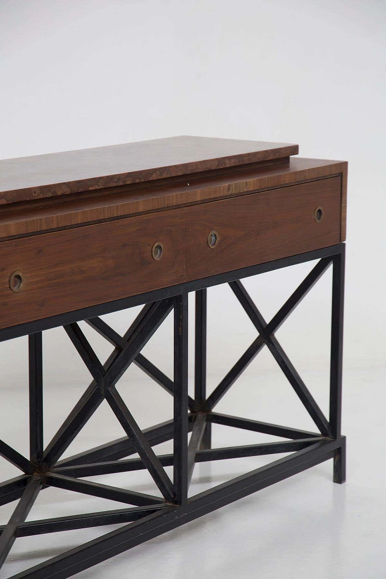 Credenza in legno, metallo e cristallo di Banfi, Belgioioso e Peressutti, 1941 2