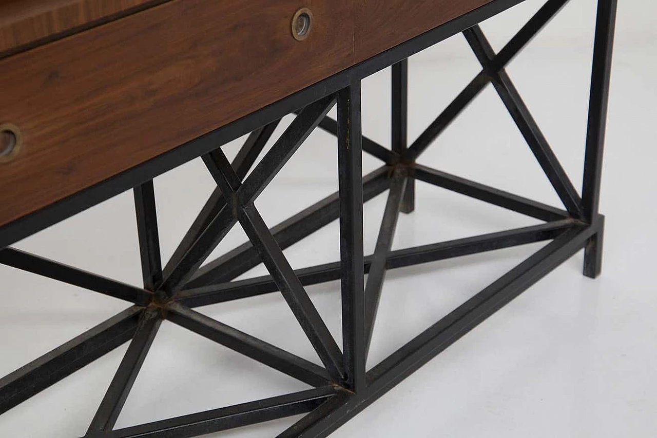 Credenza in legno, metallo e cristallo di Banfi, Belgioioso e Peressutti, 1941 4