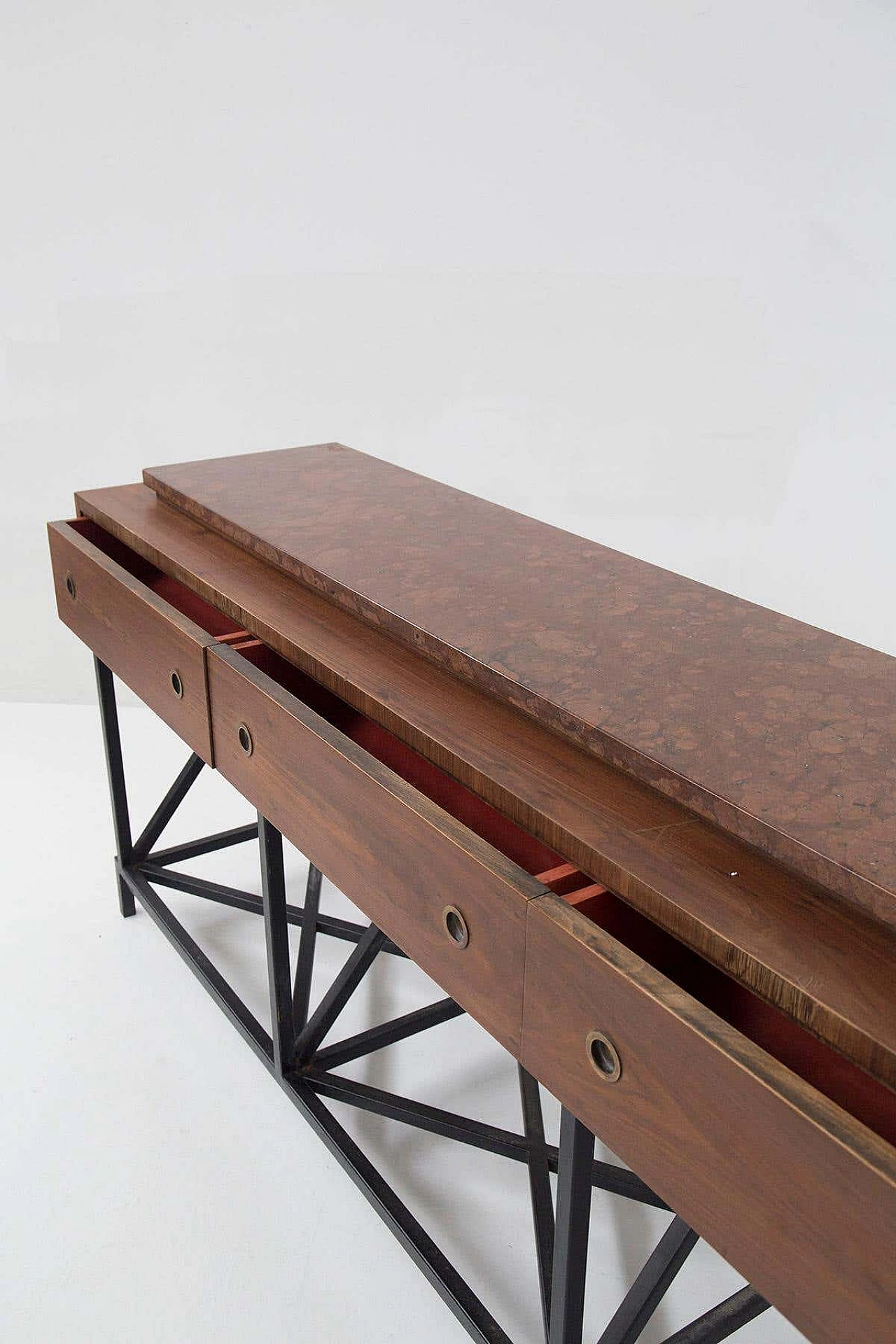 Credenza in legno, metallo e cristallo di Banfi, Belgioioso e Peressutti, 1941 6