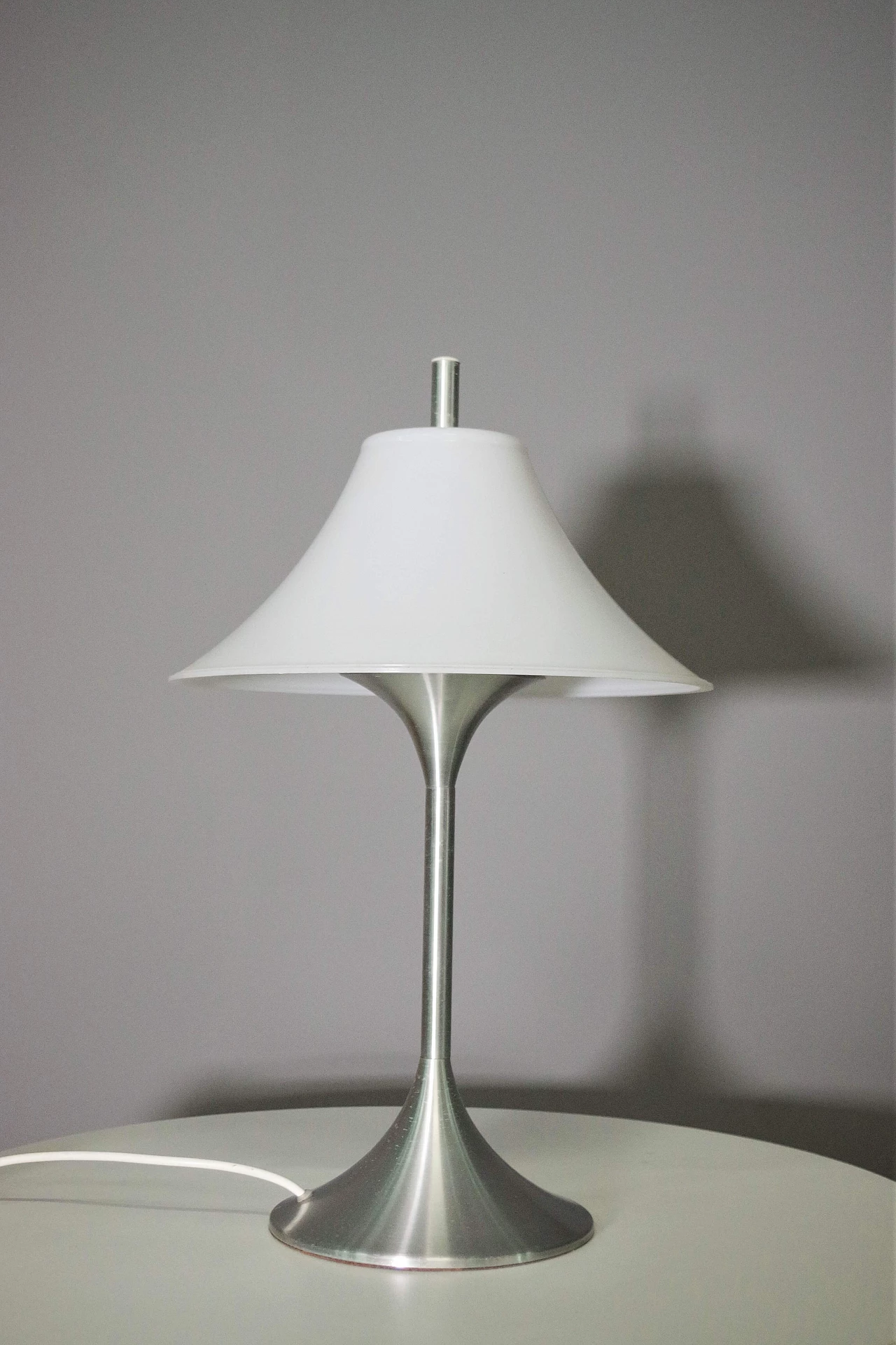 Metal and glass table lamp in the style of Gepo, 1970s 1