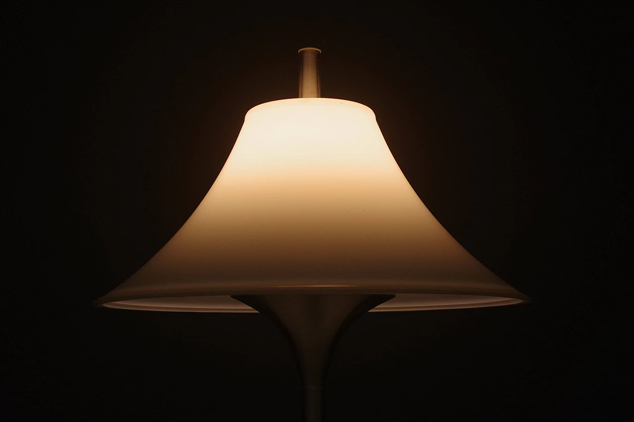 Metal and glass table lamp in the style of Gepo, 1970s 6