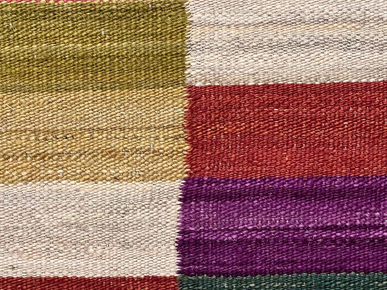 Tappeto Kilim Kaudani geometrico multicolore, 2021 7