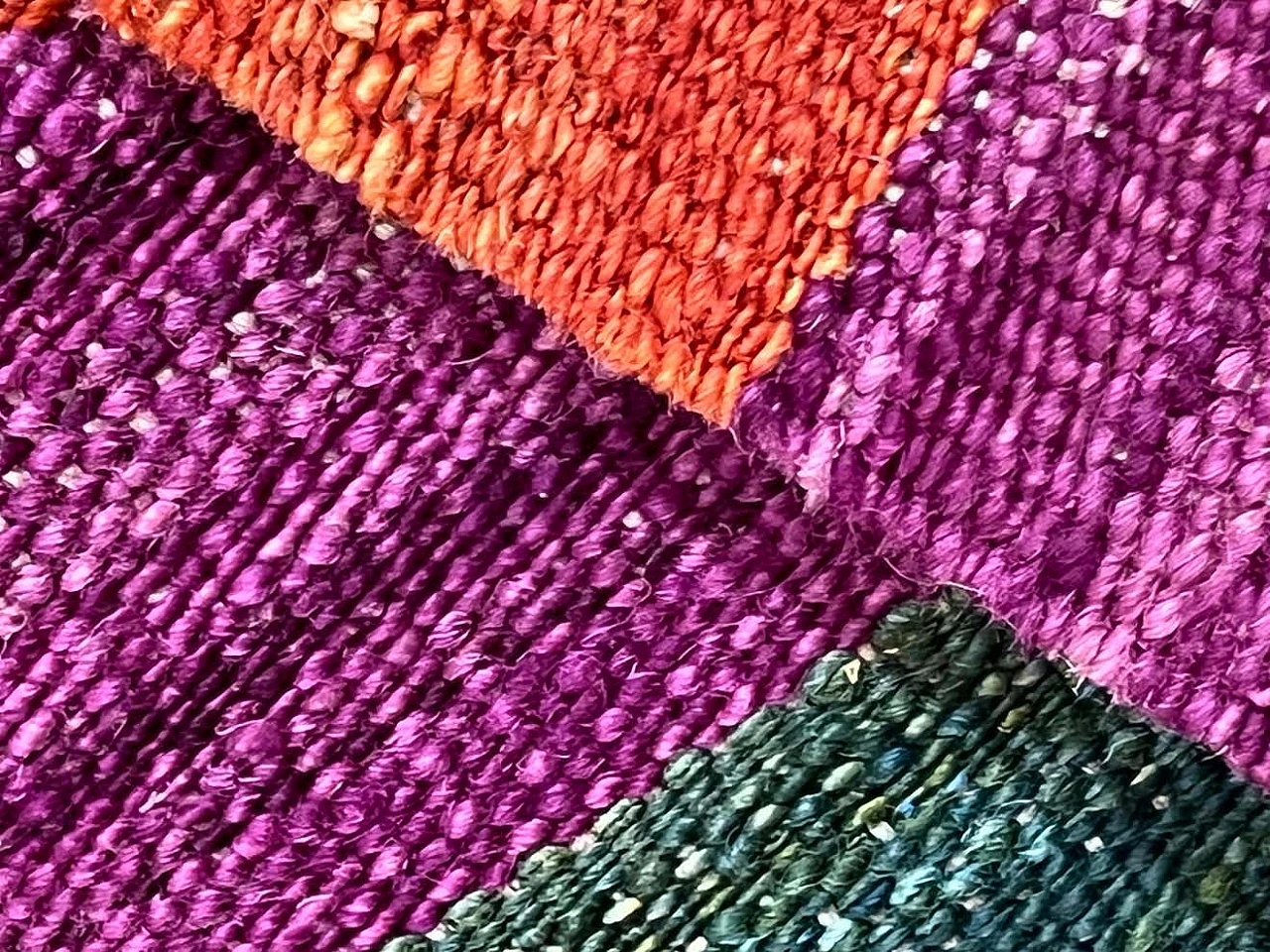Multicoloured geometric Kilim Kaudani rug, 2021 9
