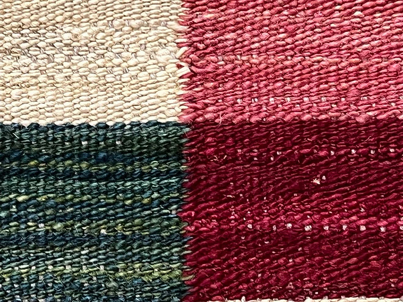 Multicoloured geometric Kilim Kaudani rug, 2021 10