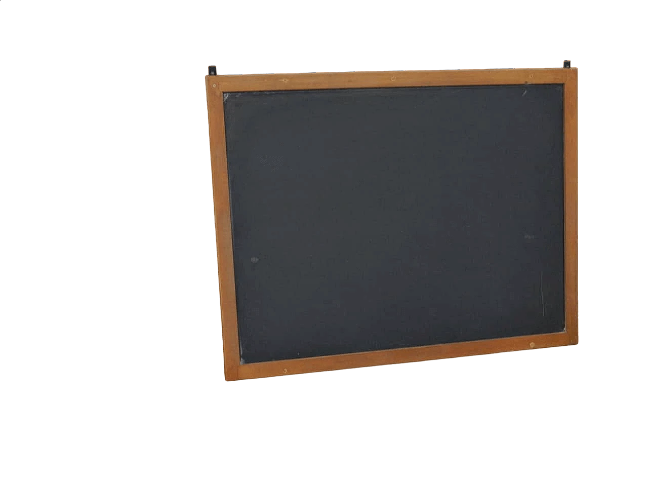 Slate school blackboard with beech frame, 1980s 10