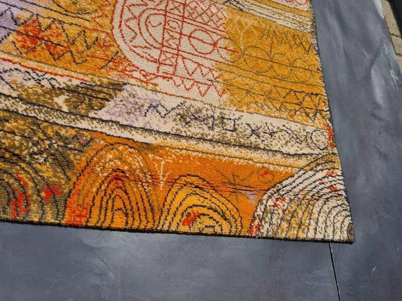 Rug inspired by Paul Klee's Florentinische Villenviertel, 1990s 3