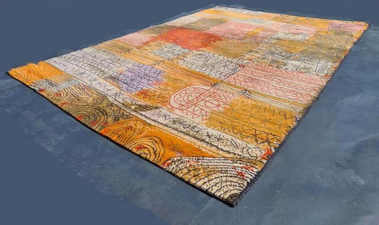 Rug inspired by Paul Klee's Florentinische Villenviertel, 1990s 4