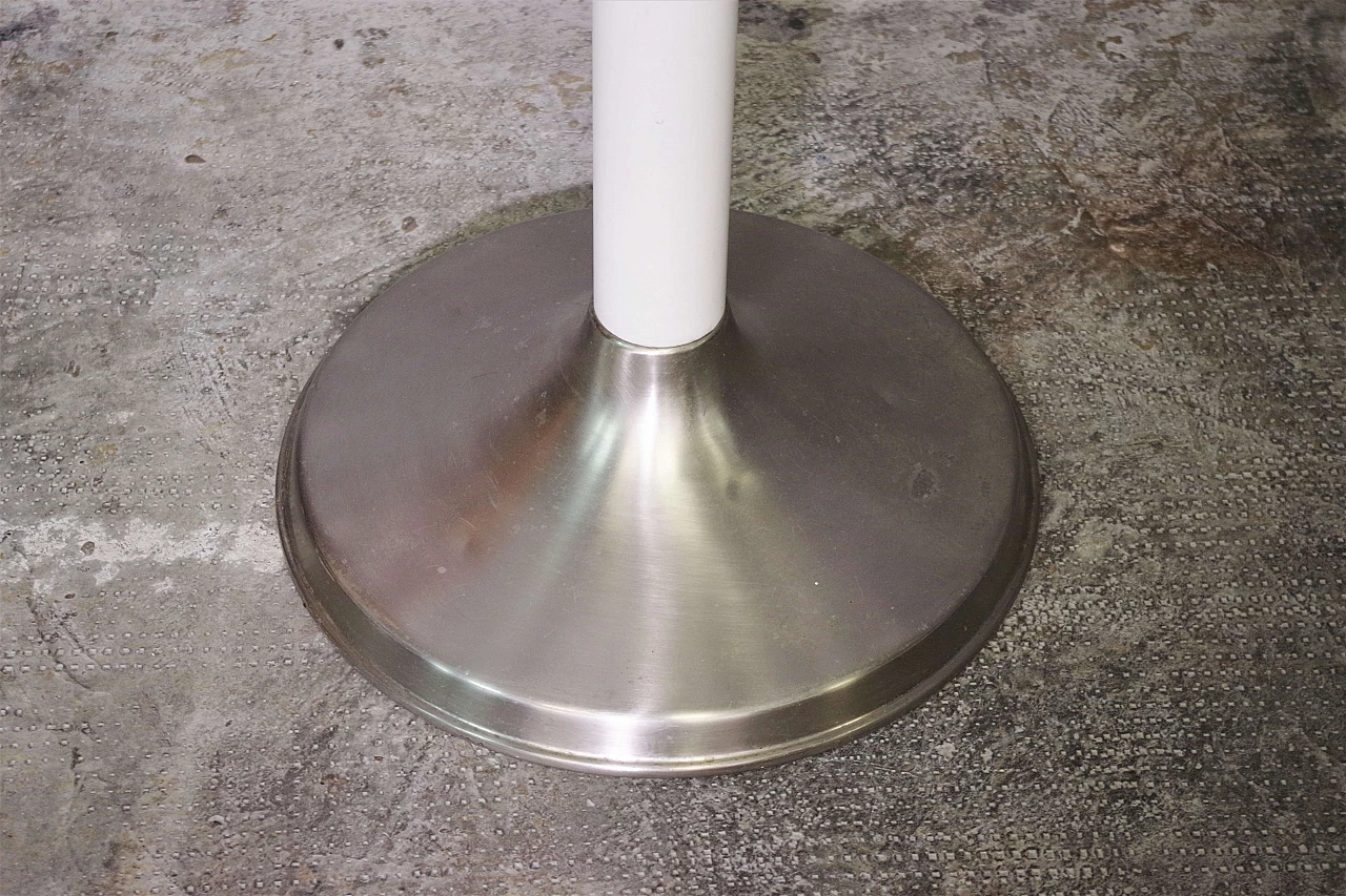 Wood coat rack with metal base, 1970s 2