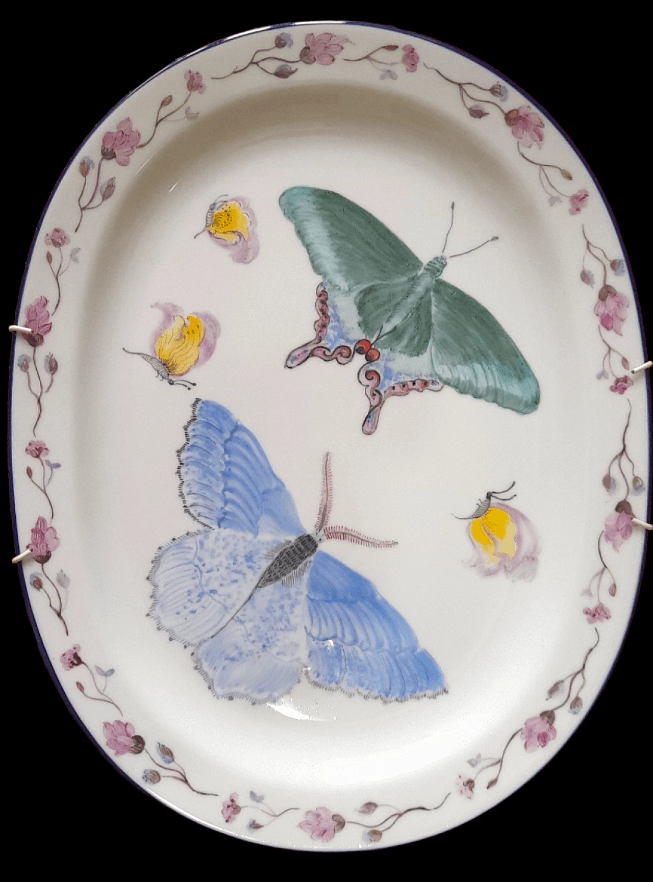 Pair of porcelain plates by Richard Ginori, 1980s 4