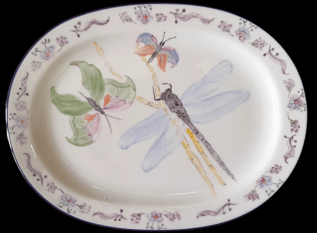 Pair of porcelain plates by Richard Ginori, 1980s 6