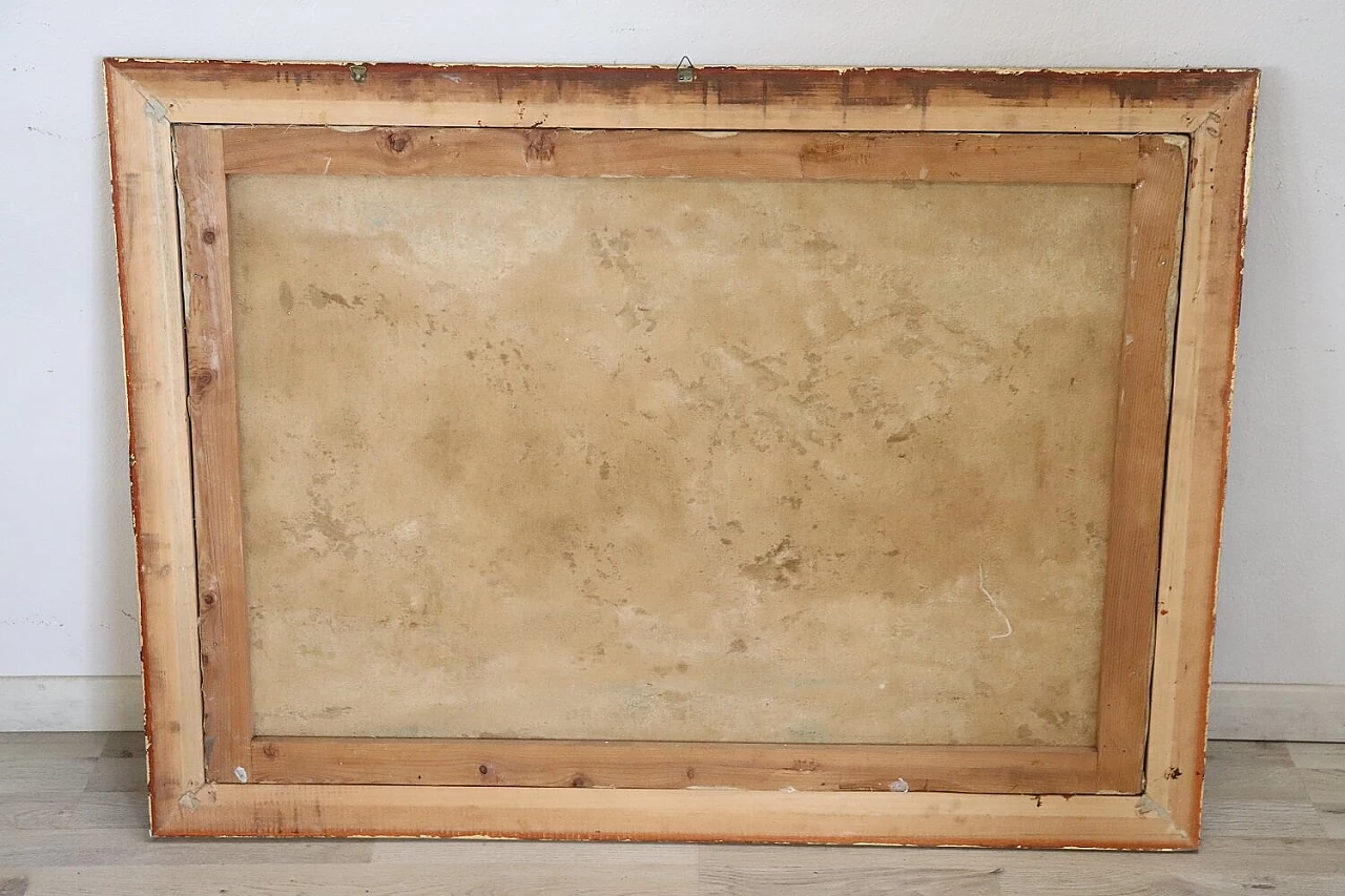 Cesare Bentivoglio, Mountain landscape with river, oil on canvas, 1920s 8