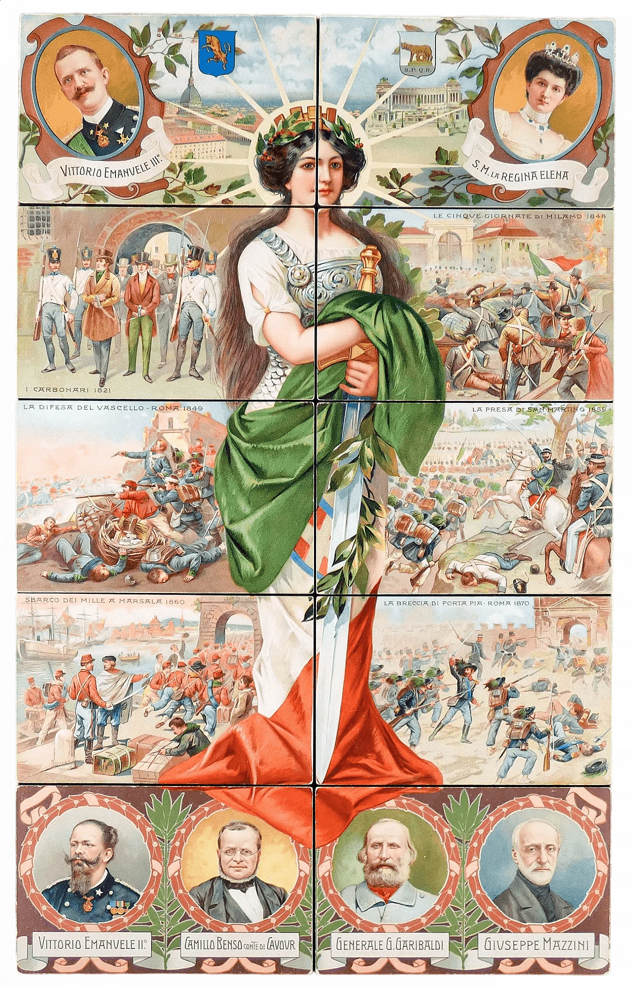 10 Cartoline per il cinquantesimo anniversario del Regno d'Italia, 1911 13