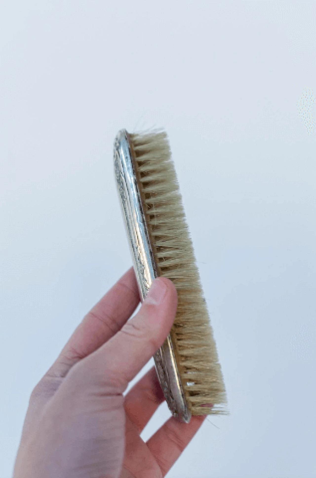 5 Spazzole e specchio in argento, anni '30 12