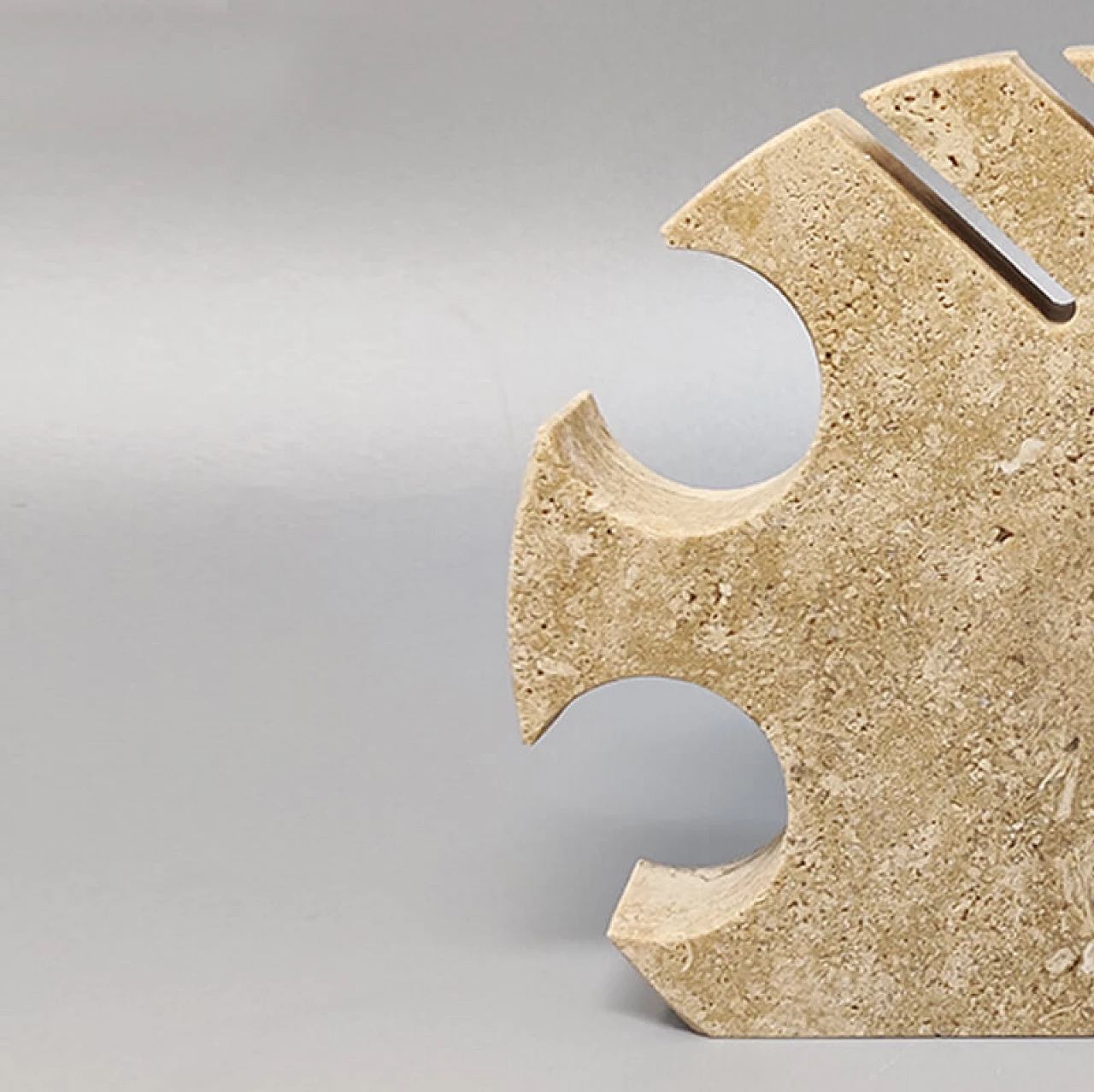 Travertine fish sculpture by Enzo Mari for F.lli Mannelli, 1970s 5