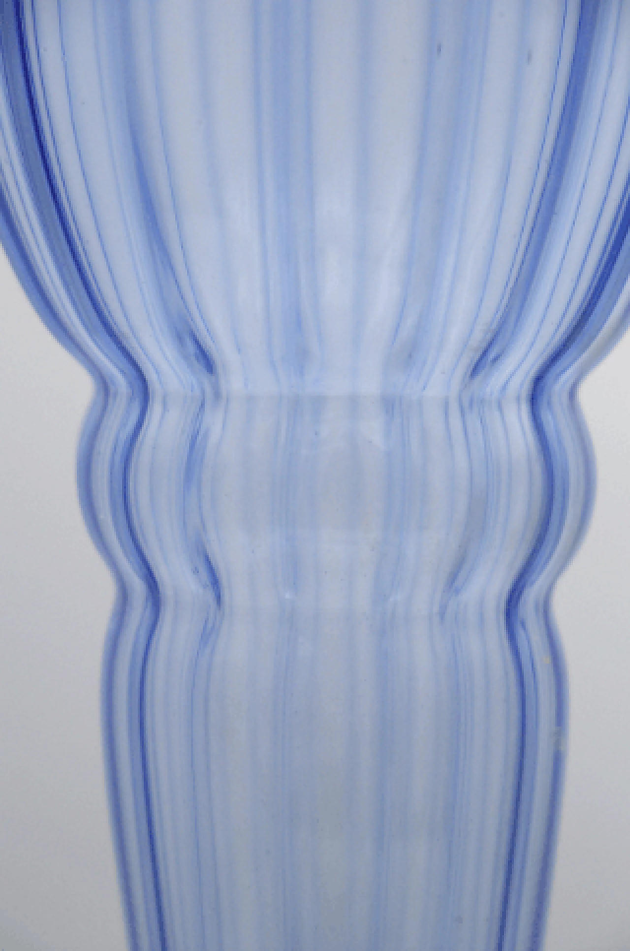 Blue glass vase by Napoleone Martinuzzi for Zecchin, 1930s 4