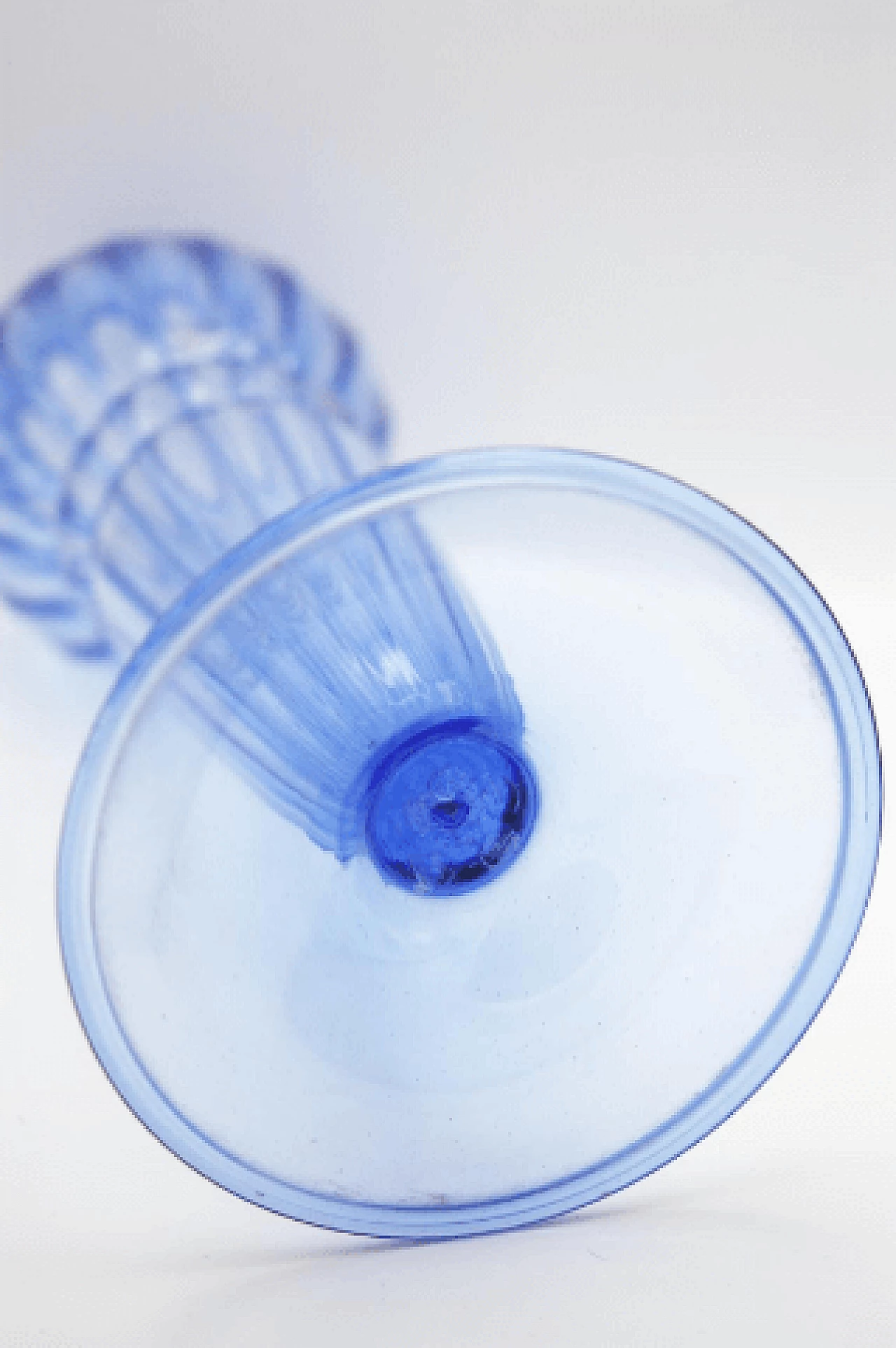 Blue glass vase by Napoleone Martinuzzi for Zecchin, 1930s 9