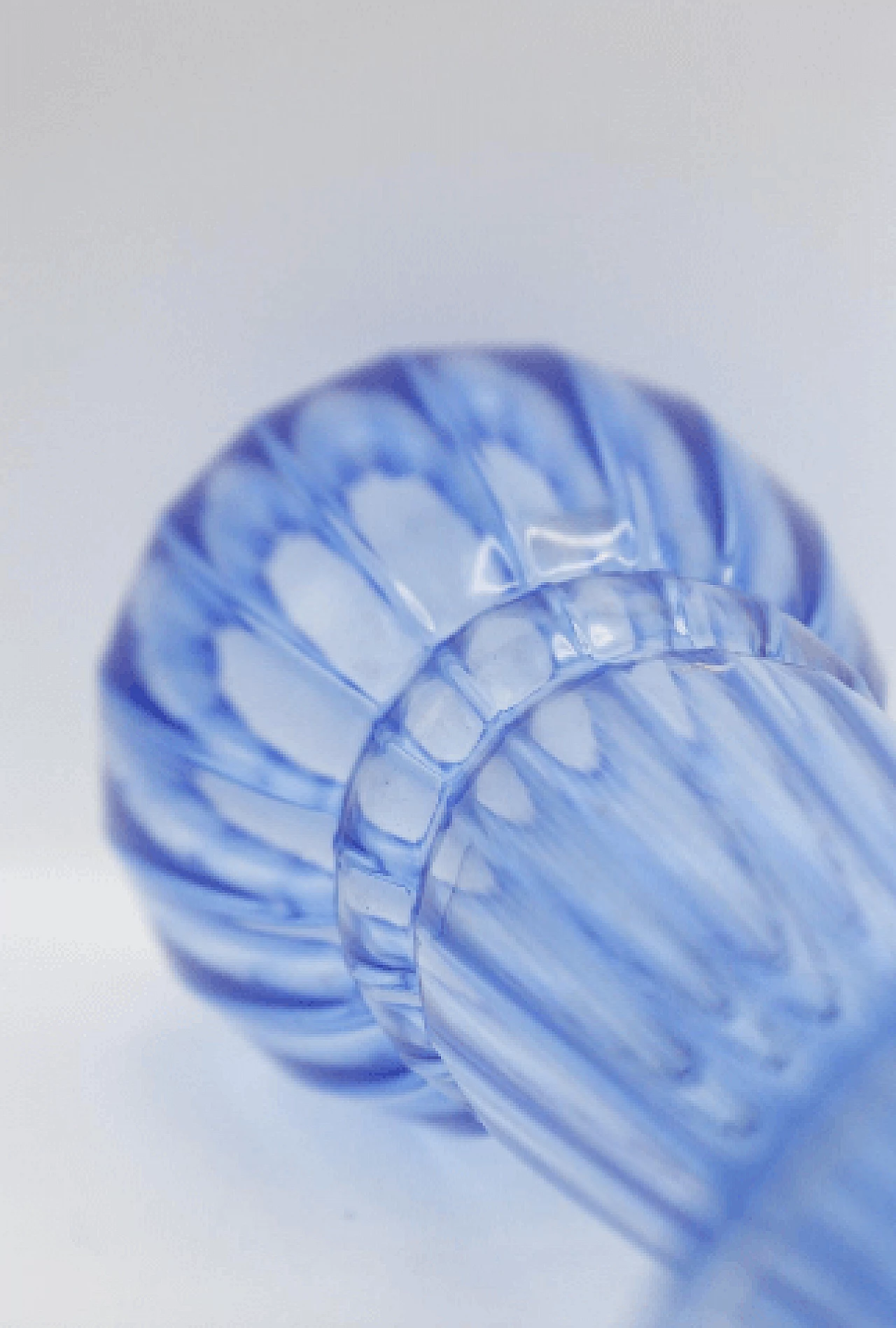 Blue glass vase by Napoleone Martinuzzi for Zecchin, 1930s 10