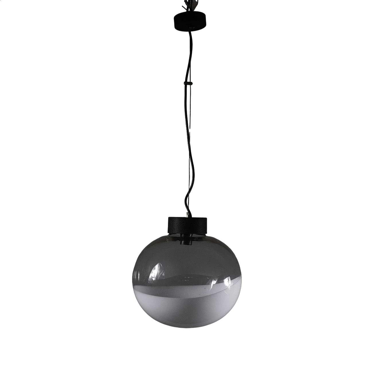 Lampada a sospensione in vetro di Pamio per Leucos, anni '70 7