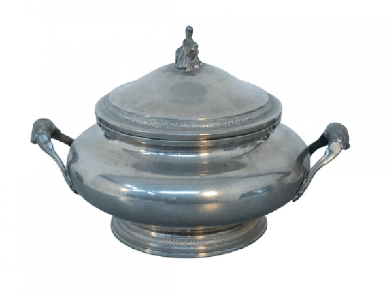 Silver-plated metal tureen, 1930s 1