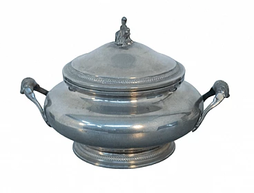 Zuppiera in metallo placcato argento, anni '30