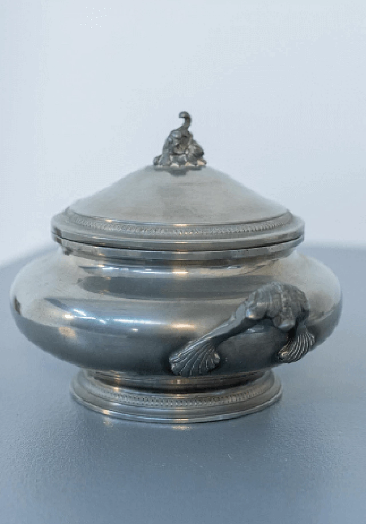 Silver-plated metal tureen, 1930s 4