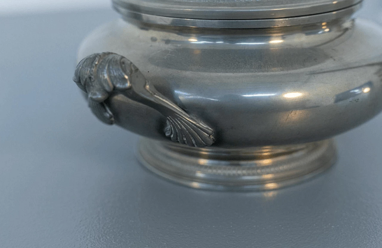 Zuppiera in metallo placcato argento, anni '30 5