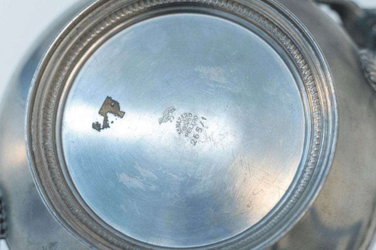 Zuppiera in metallo placcato argento, anni '30 7