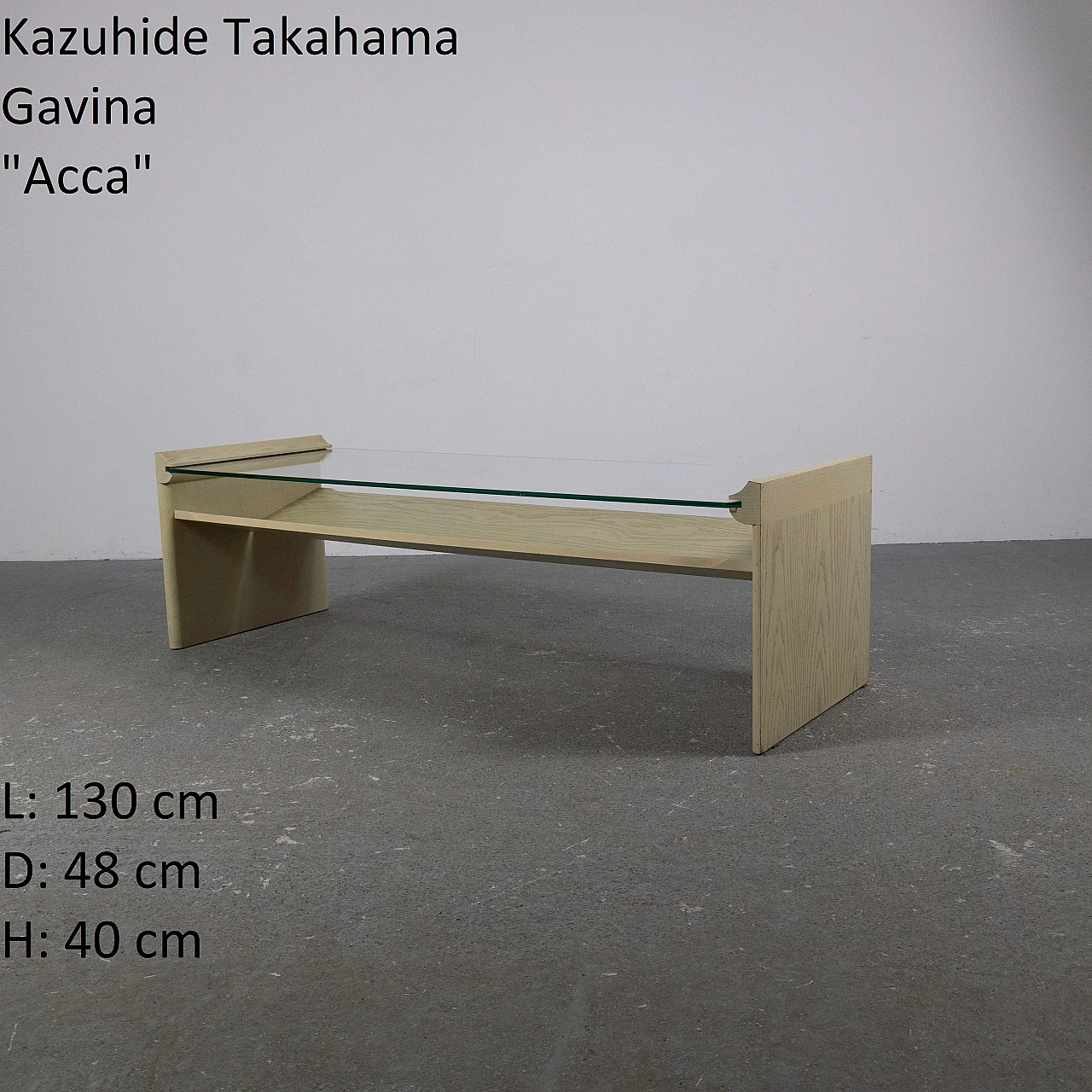 Tavolino Acca di Kazuhide Takahama per Gavina, anni '60 2