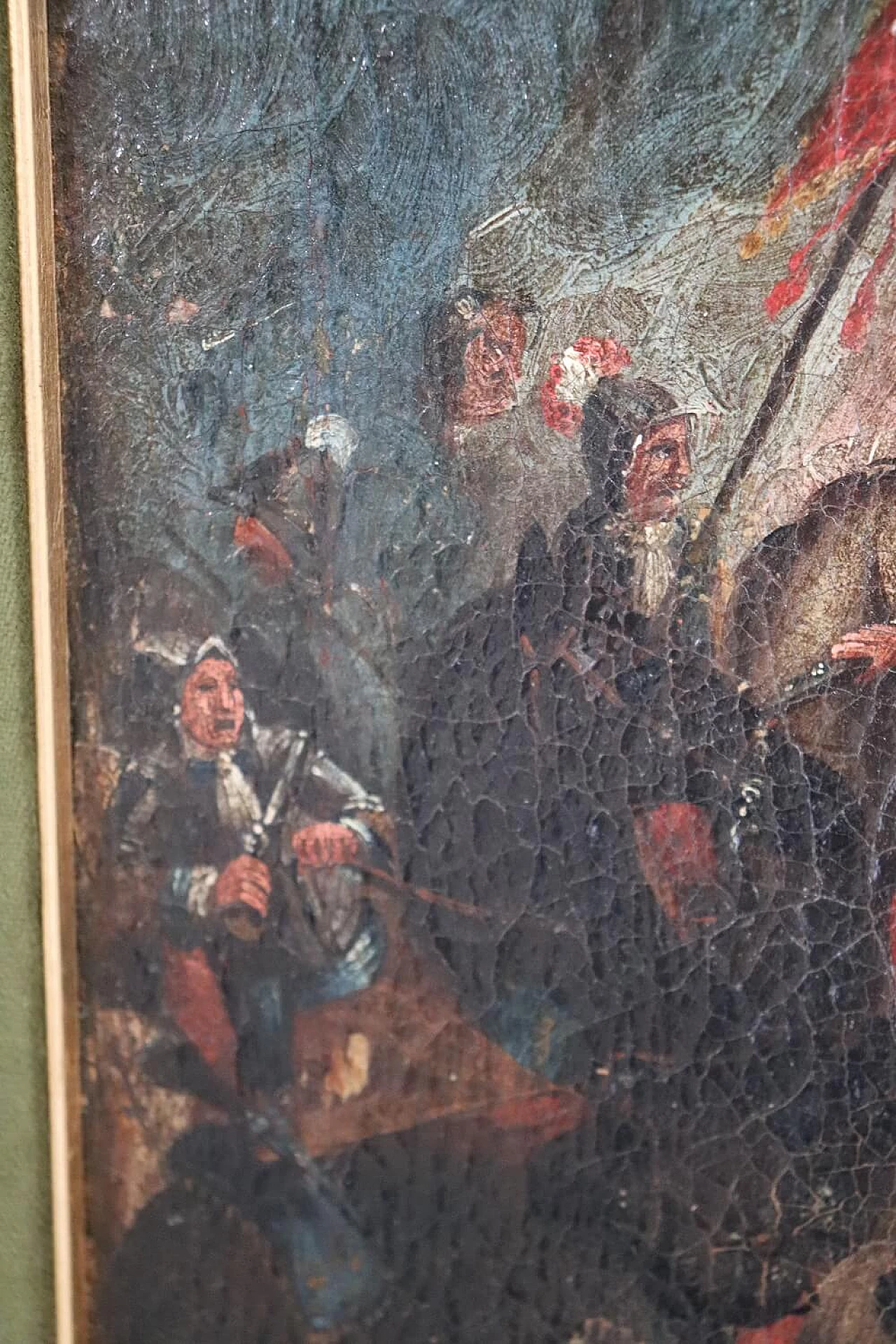 Battle, oil painting on canvas, second half of the 17th century 8