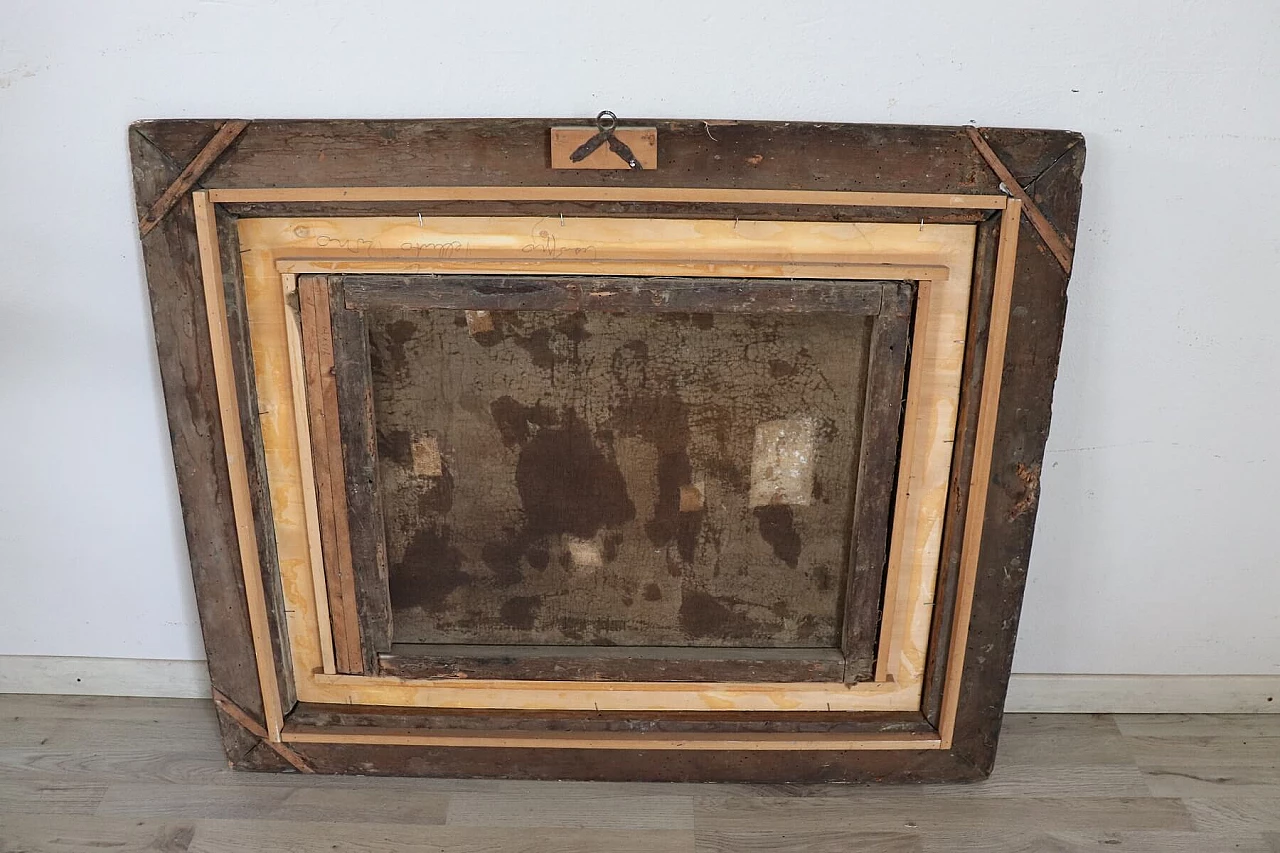 Battle, oil painting on canvas, second half of the 17th century 14